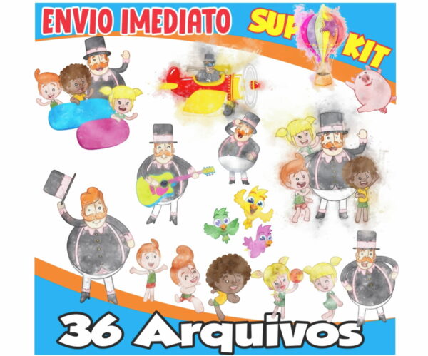 Kit Digital Mundo Bita Aquarela