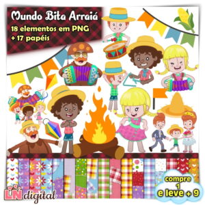 Kit Digital Mundo Bita Arraiá
