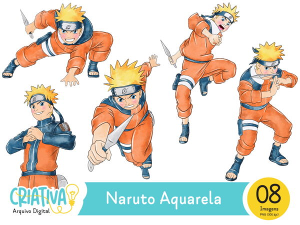 Kit Digital - Naruto Aquarela