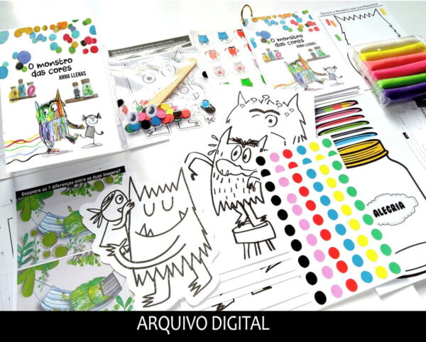 Kit Digital o Monstro das Cores