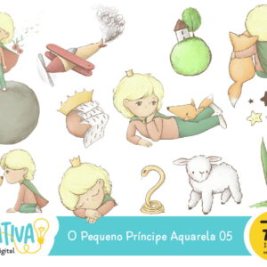 Kit Digital - o Pequeno Príncipe Aquarela 05