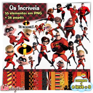 Kit Digital os Incríveis