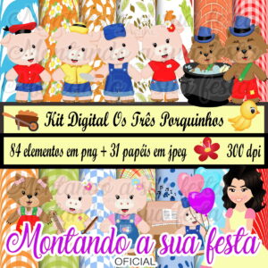 Kit Digital os Três Porquinhos