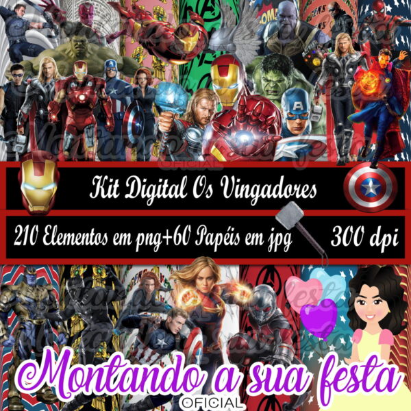 Kit Digital os Vingadores