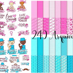 Kit Digital Outubro Rosa e Novembro Azul