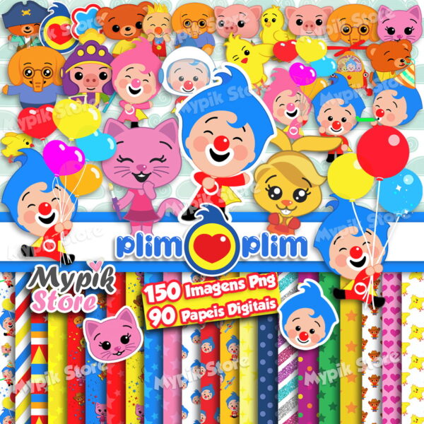 Kit Digital Palhaço Plim Plim