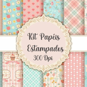 Kit Digital Papéis Estampados