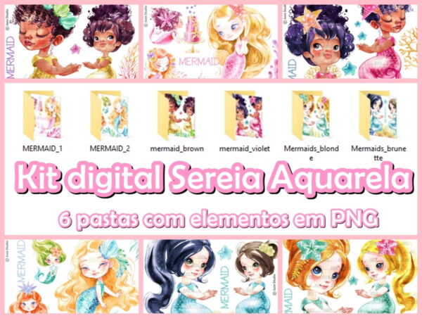 kit digital SEREIA AQUARELA