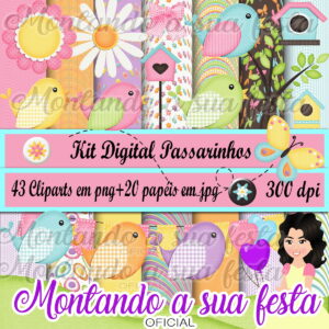 Kit Digital Passarinhos
