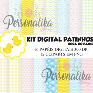 KIT DIGITAL PATINHOS (HORA DO BANHO)