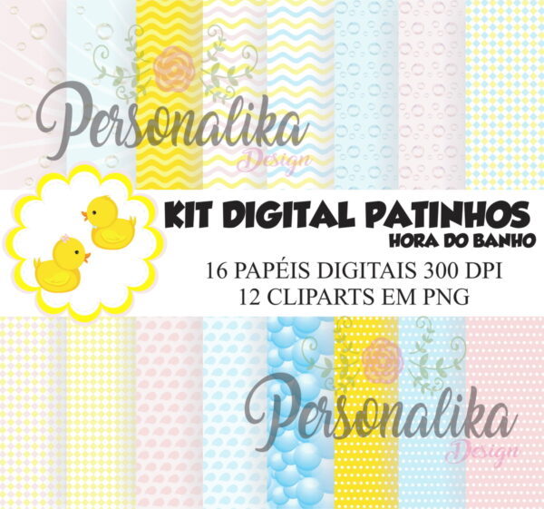 KIT DIGITAL PATINHOS (HORA DO BANHO)