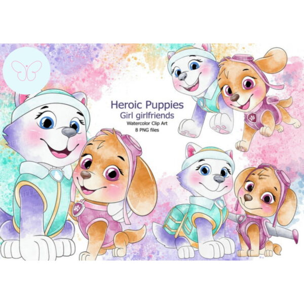 Kit Digital Patrulha Canina Aquarela #0013