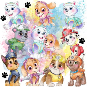 Kit Digital Patrulha Canina Aquarela 2