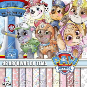 Kit Digital Patrulha Canina Aquarela