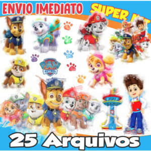 Kit Digital Patrulha Canina Aquarela