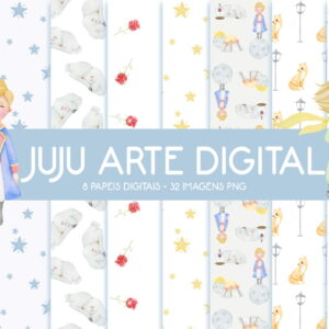 Kit Digital - Pequeno Principe Aquarela (2 em 1)