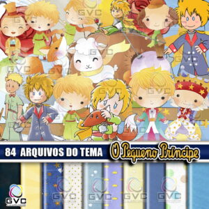 Kit Digital Pequeno Príncipe Aquarela