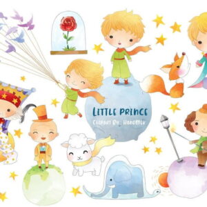 Kit Digital Pequeno Principe Aquarela