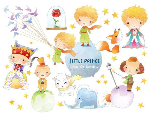 Kit Digital Pequeno Principe Aquarela - Imagem 2