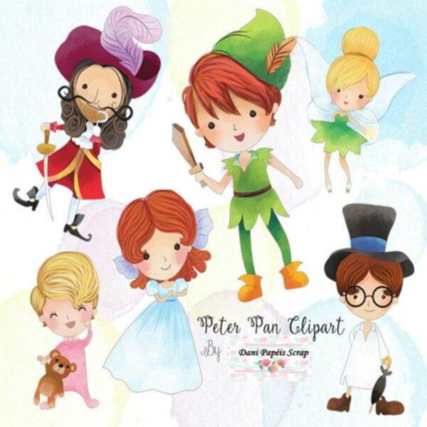 Kit Digital Peter-pan Aquarela