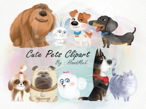 Kit Digital - Pets Disney Aquarela (cod. 0027)