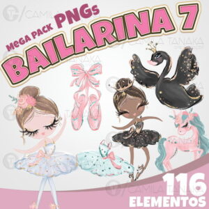 Kit Digital Png Bailarina Aquarela 7 (pague 1 Leve 3)