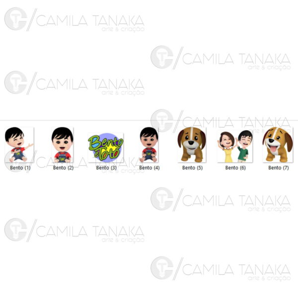 Kit Digital Png Bento e Toto (pague 1 Leve 3) - Imagem 2