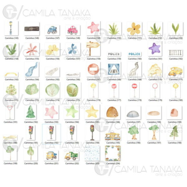 Kit Digital Png Carrinhos Aquarela (pague 1 Leve 3 - Imagem 3