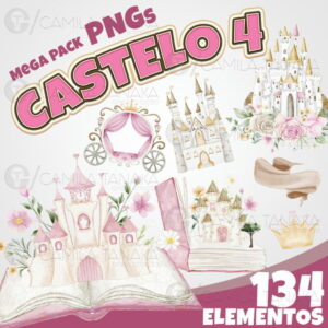Kit Digital Png Castelo 4 (pague 1 Leve 3)