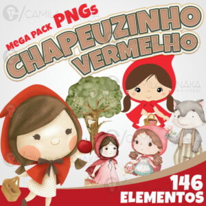 Kit Digital Png Chapeuzinho Vermelho (pague 1 Leve 3)