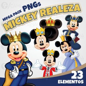 Kit Digital Png Mickey Realeza (pague 1 Leve 3)