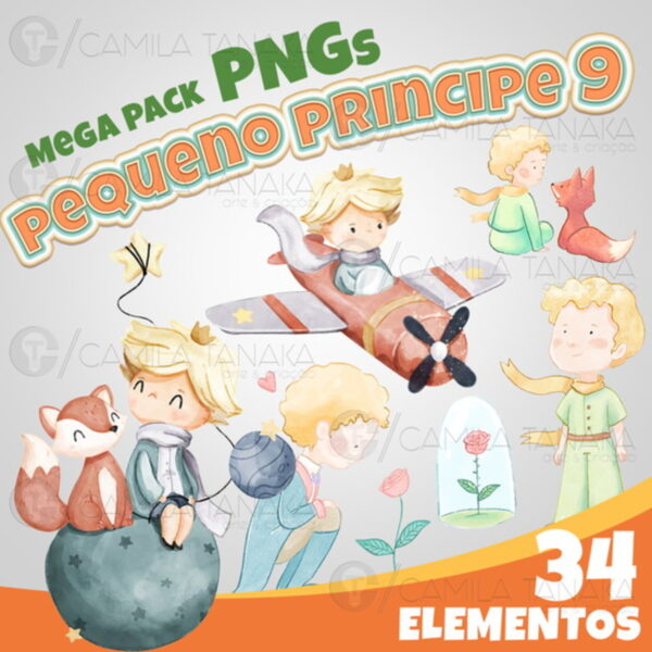 Kit Digital Png Pequeno Principe 9 (pague 1 Leve 3)