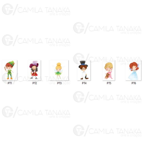 Kit Digital Png Peter Pan Aquarela Cute (pague 1 Leve 3) - Imagem 2