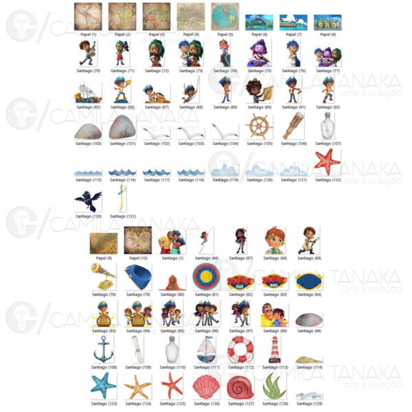 Kit Digital Png Santiago dos Mares (pague 1 Leve 3) - Image 2