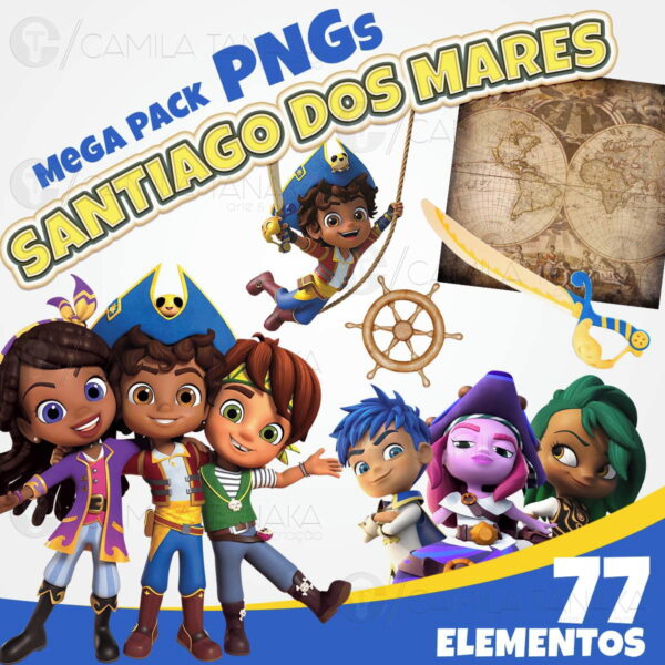 Kit Digital Png Santiago dos Mares (pague 1 Leve 3)