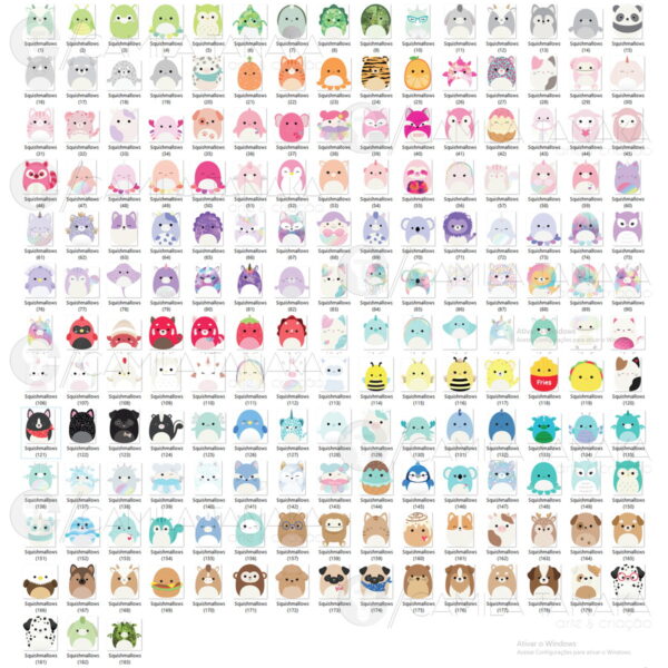 Kit Digital Png Squishmallows (pague 1 Leve 3) - Image 2