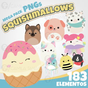 Kit Digital Png Squishmallows (pague 1 Leve 3)