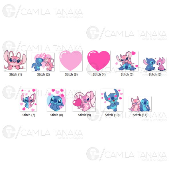 Kit Digital Png Stitch Aquarela 3 (pague 1 Leve 3) - Imagem 2