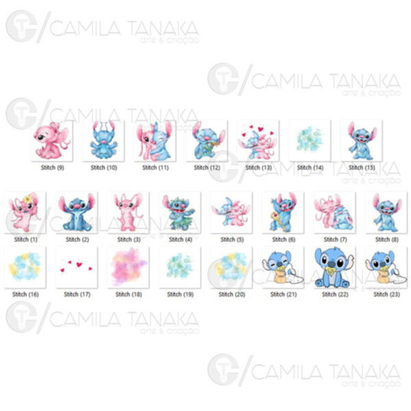 Kit Digital Png Stitch Aquarela (pague 1 Leve 3) - Image 2