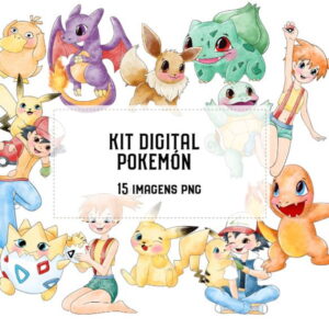 Kit Digital Pokemón Aquarela #1786#
