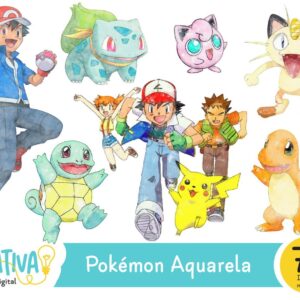 Kit Digital - Pokémon Aquarela