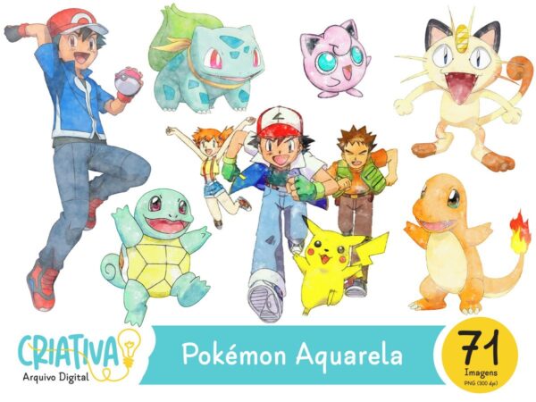 Kit Digital - Pokémon Aquarela