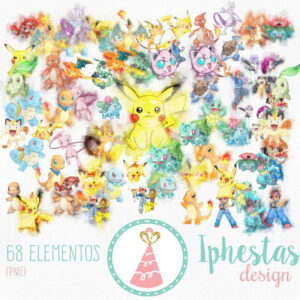 Kit Digital - Pokemon Aquarela (pague 1 e Leve 3)