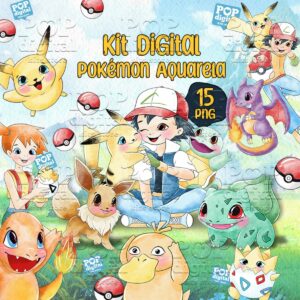 Kit Digital Pokémon Aquarela