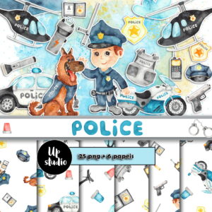 KIT DIGITAL POLICIA AQUARELA