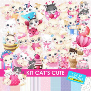 KIT DIGITAL PREMIUM - Gatos Cute