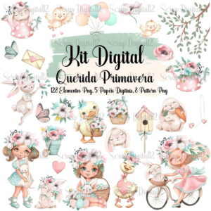 Kit Digital - Primavera Aquarela 2