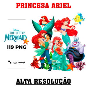 Kit Digital Princesa Ariel