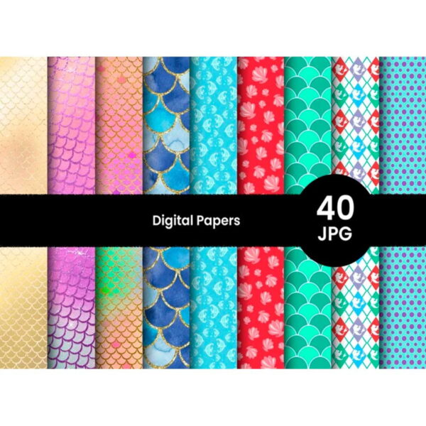 Kit Digital Princesa Ariel - Imagem 3