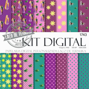 Kit Digital Princesa Rapunzel